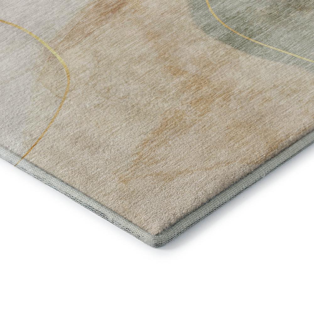 Luxury Washable Odyssey OY16 Beige 3' x 5' Rug. Picture 2