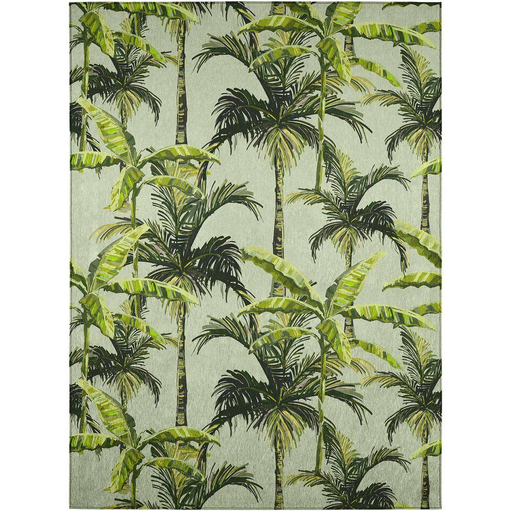 Indoor/Outdoor Tropics TC10 Aloe Washable 8' x 10' Rug. Picture 1