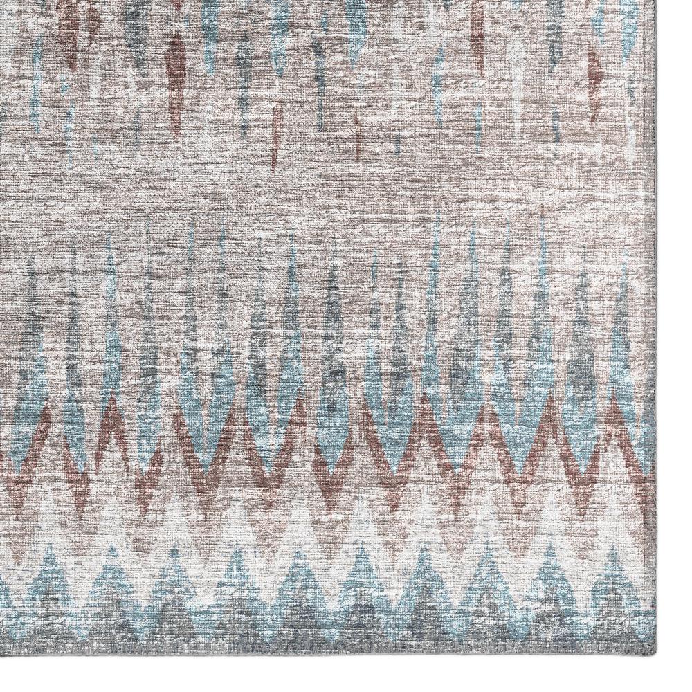 Rylee Blue Transitional Chevron 3' x 5' Area Rug Blue ARY35. Picture 2