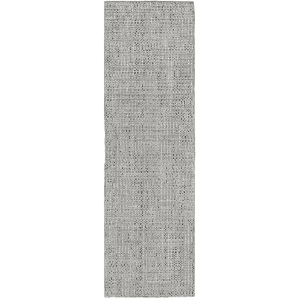 Nepal NL100 Grey 2'6" x 20' Runner Rug. Picture 1