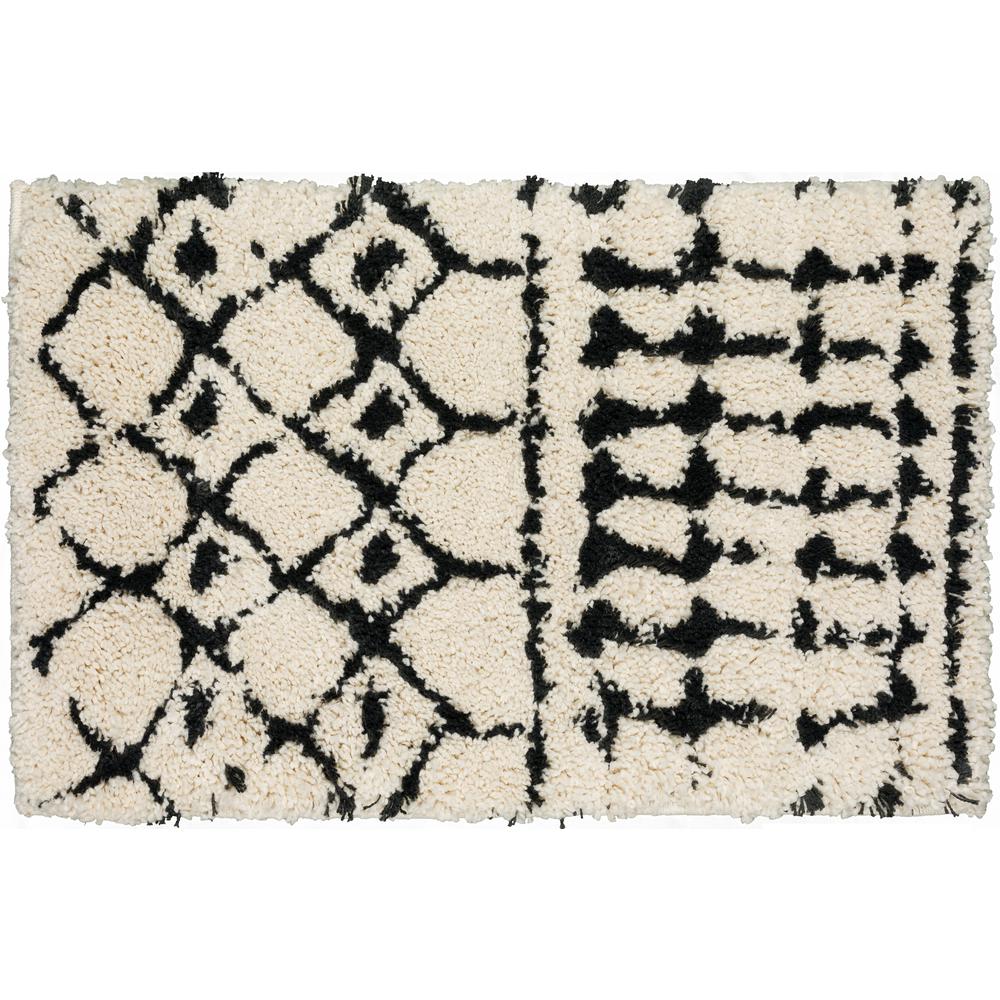 Marquee MQ2 Ivory/Midnight 1'8" x 2'6" Rug. Picture 1