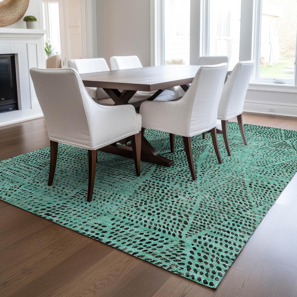 Chantille ACN591 Teal 10' x 14' Rug. Picture 6