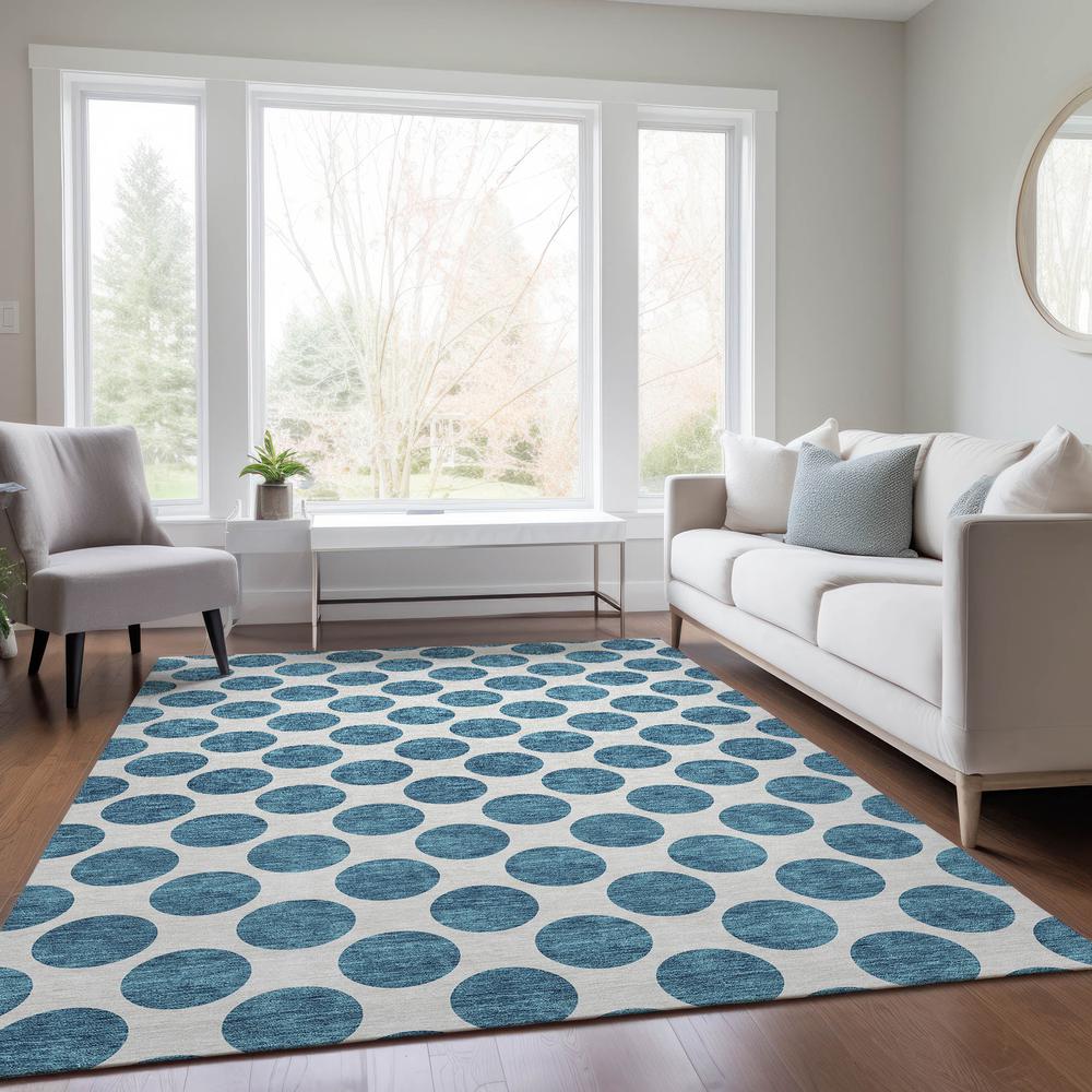 Chantille ACN980 Teal 10' x 14' Rug. Picture 5