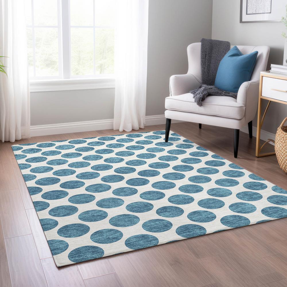 Chantille ACN980 Teal 10' x 14' Rug. Picture 6