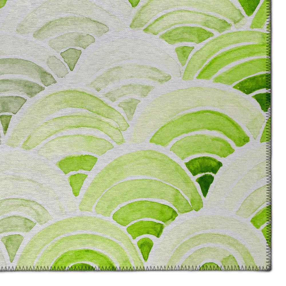 Indoor/Outdoor Seabreeze SZ5 Lime-In Washable 8' x 10' Rug. Picture 3