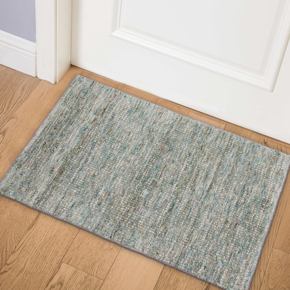 Addison Mission Casual Tonal Solid Grey 2' x 3' Accent Rug. Picture 1