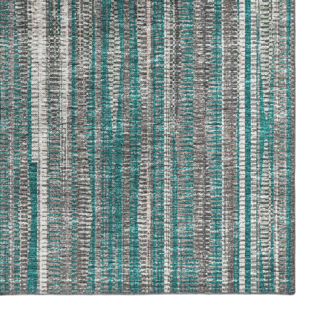 Waverly Peacock Contemporary Striped 8' x 8' Round Rug Peacock AWA31. Picture 2