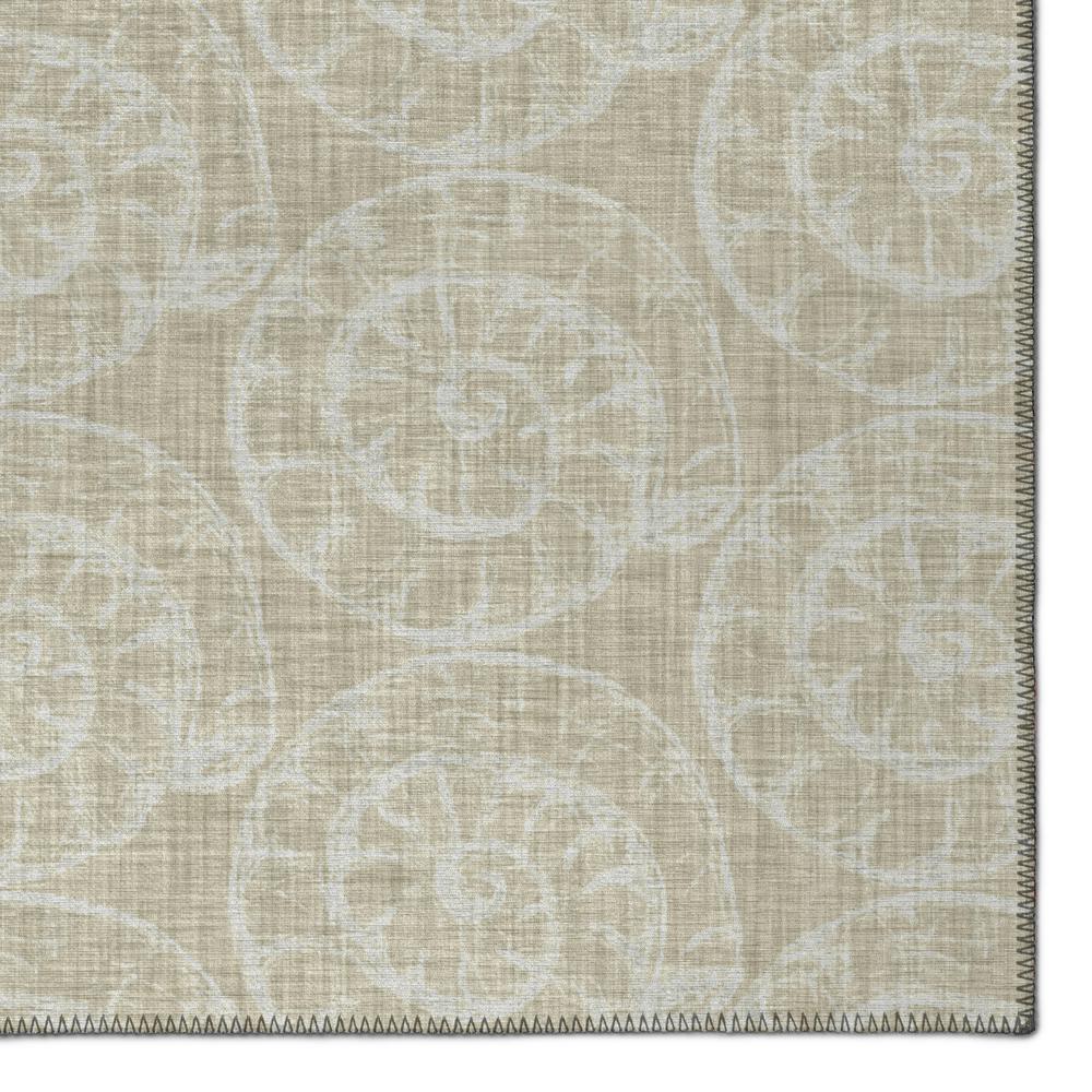 Indoor/Outdoor Seabreeze SZ11 Taupe Washable 8' x 8' Round Rug. Picture 3