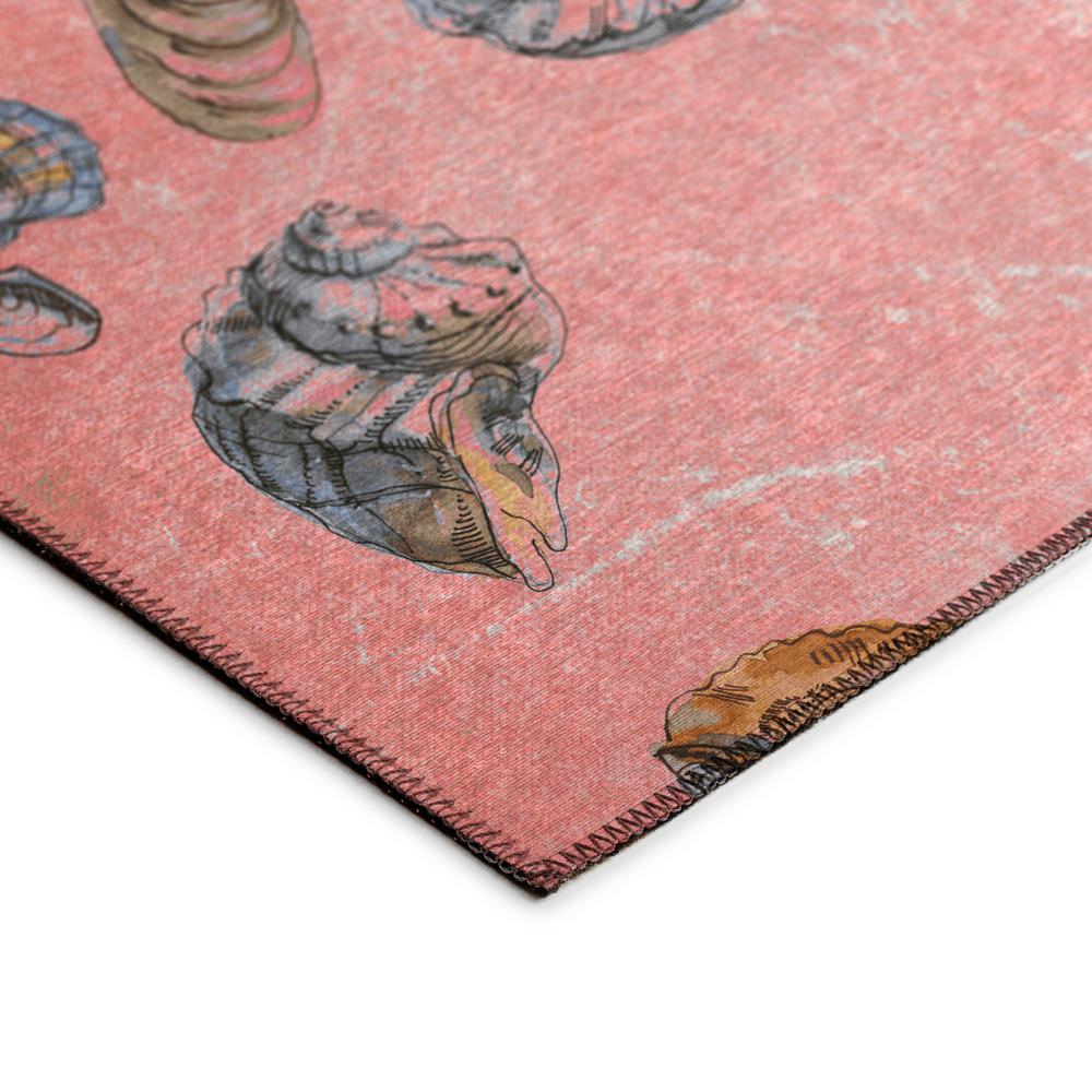 Indoor/Outdoor Surfside ASR39 Peach Washable 8' x 10' Rug. Picture 4