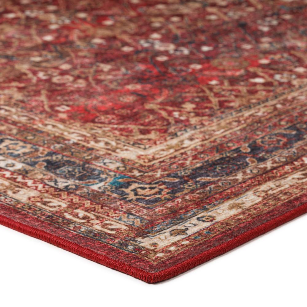 Jericho JC7 Red 4' x 4' Round Rug. Picture 4