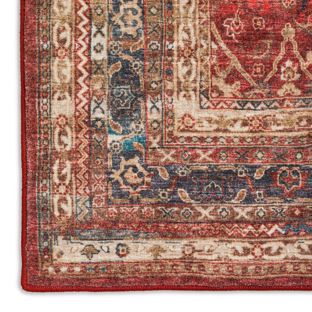 Jericho JC7 Red 4' x 4' Round Rug. Picture 3