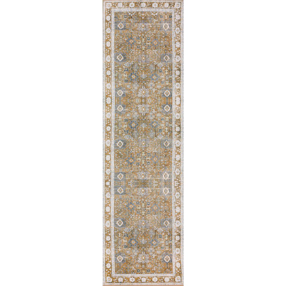 Amanti AM4 Brown 2'3" x 7'7" Runner Rug. Picture 1