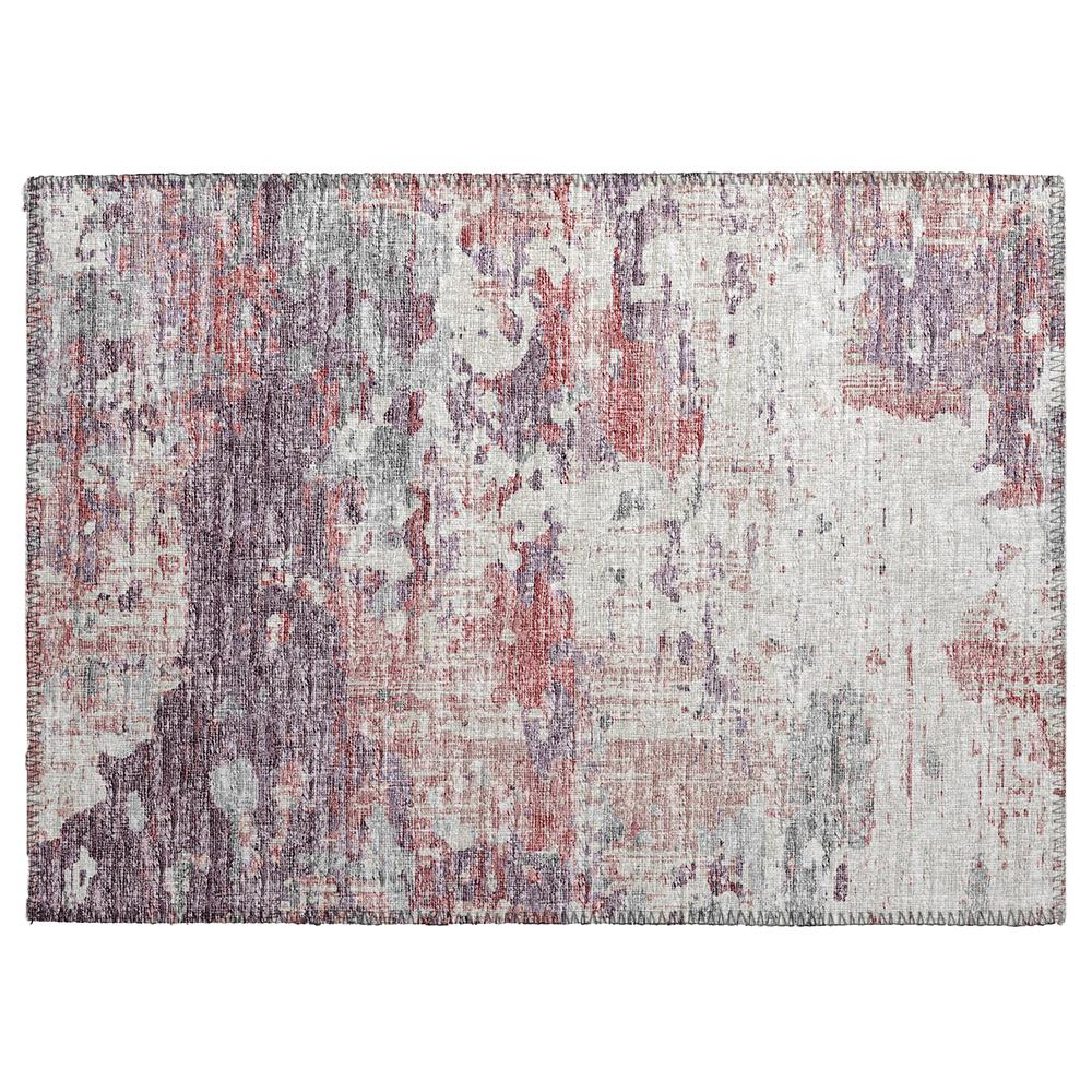 Indoor/Outdoor Accord AAC34 Pink Washable 1'8" x 2'6" Rug. Picture 1