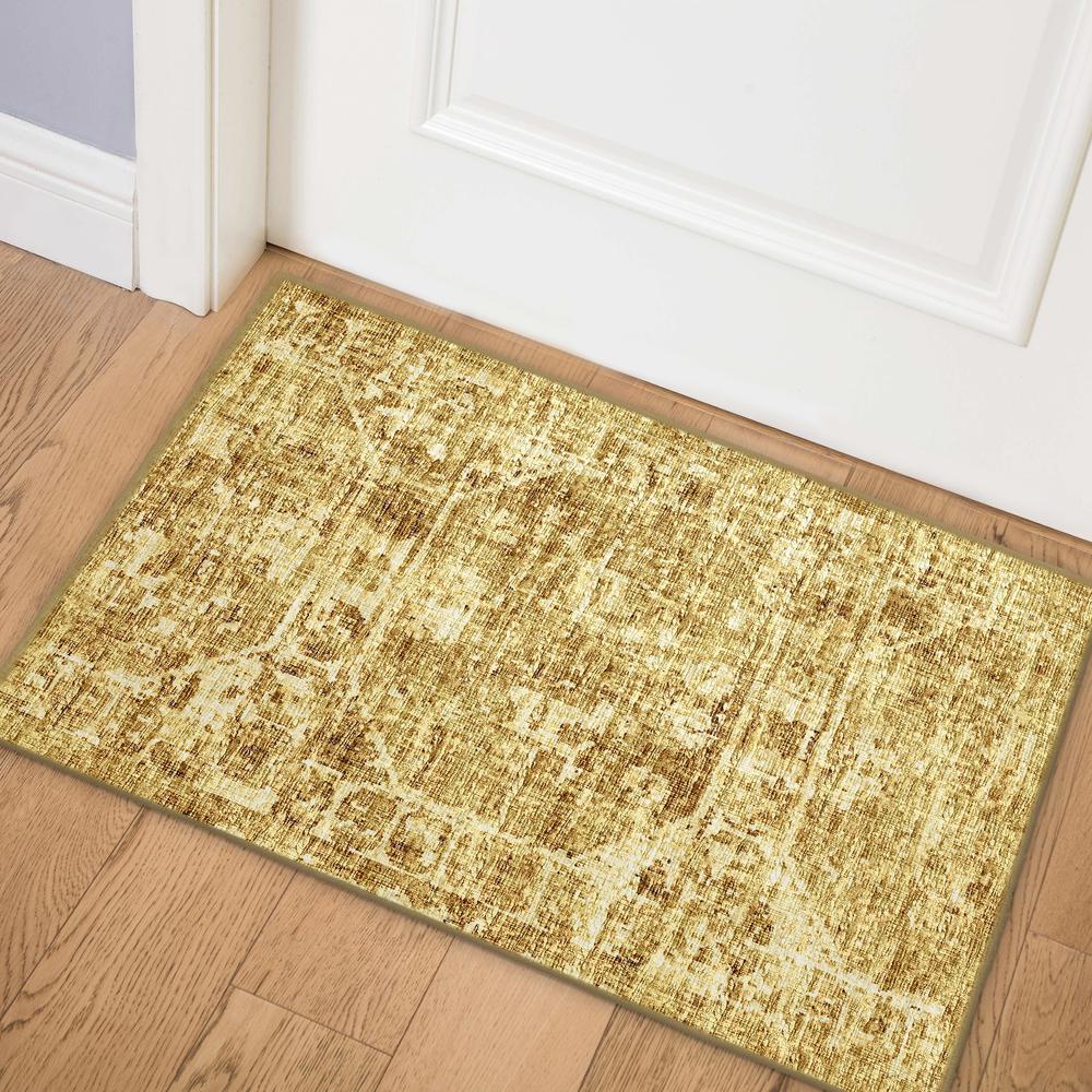 Aberdeen AB2 Gold 1'8" x 2'6" Rug. Picture 5