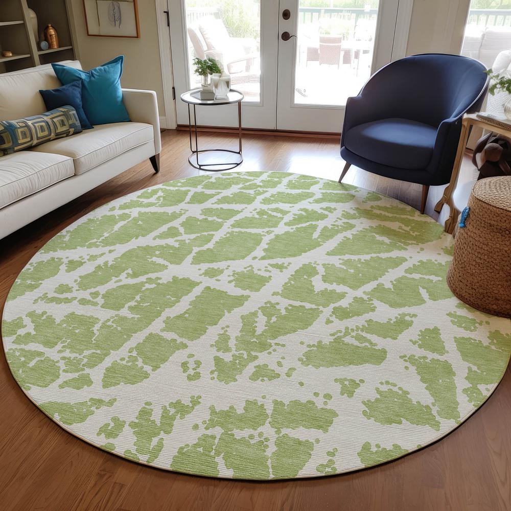 Chantille ACN501 Green 8' x 8' Rug. Picture 6