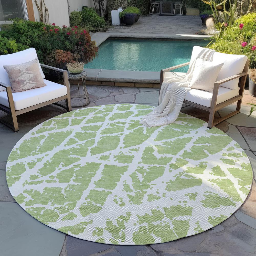 Chantille ACN501 Green 8' x 8' Rug. Picture 7