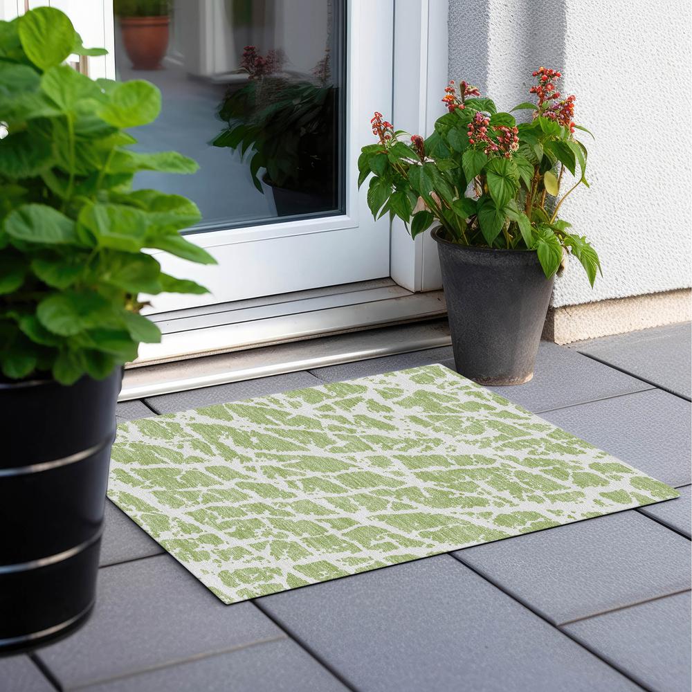 Chantille ACN501 Green 1'8" x 2'6" Rug. Picture 8