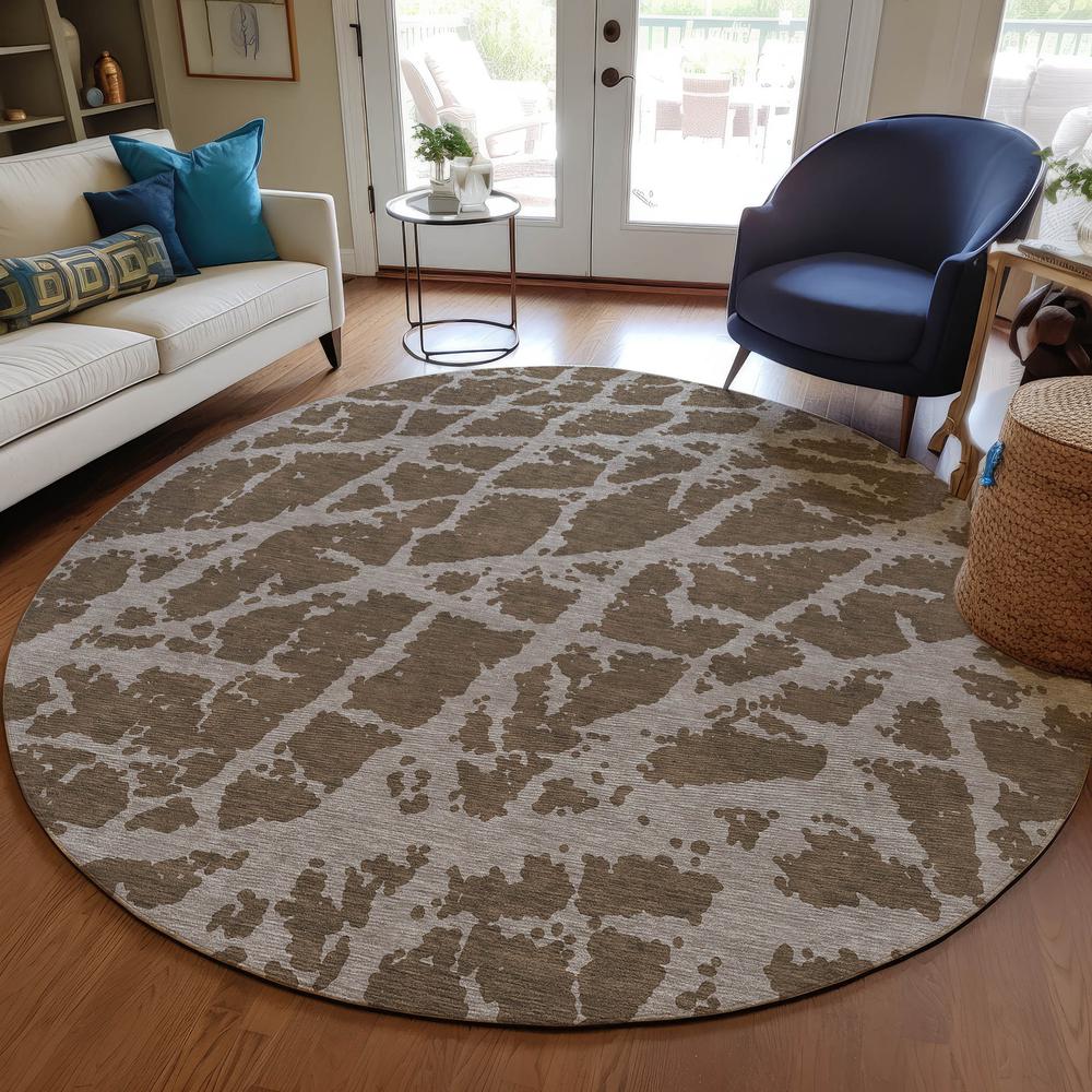 Chantille ACN501 Brown 8' x 8' Rug. Picture 6