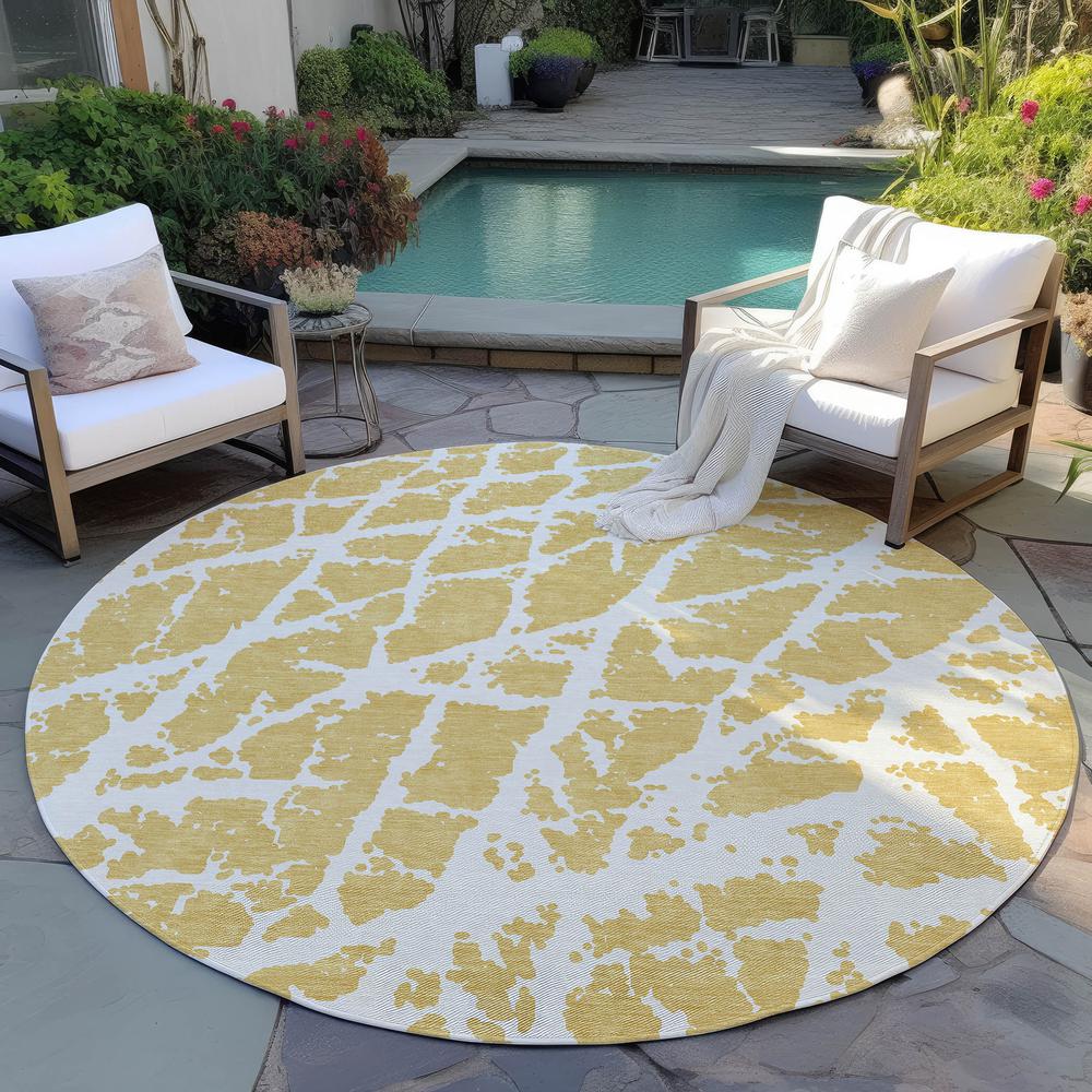 Chantille ACN501 Gold 8' x 8' Rug. Picture 8