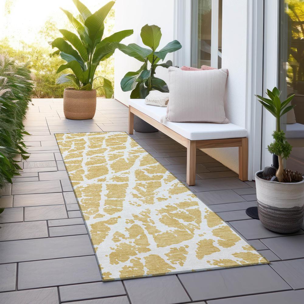 Chantille ACN501 Gold 2'3" x 7'6" Rug. Picture 7