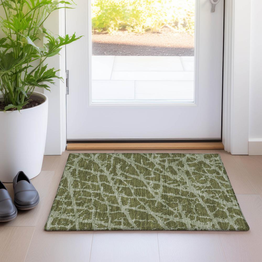 Chantille ACN501 Green 1'8" x 2'6" Rug. Picture 6