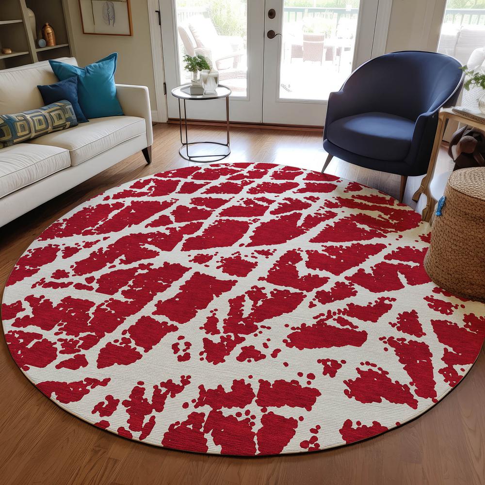 Chantille ACN501 Red 8' x 8' Rug. Picture 6