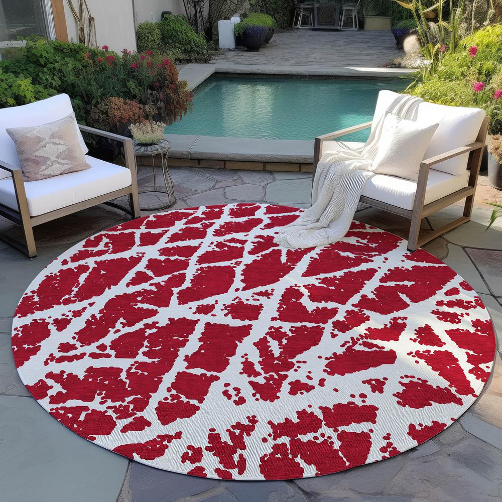 Chantille ACN501 Red 8' x 8' Rug. Picture 7
