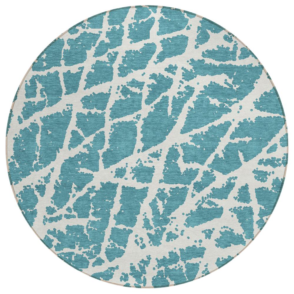 Chantille ACN501 Teal 8' x 8' Rug. Picture 1