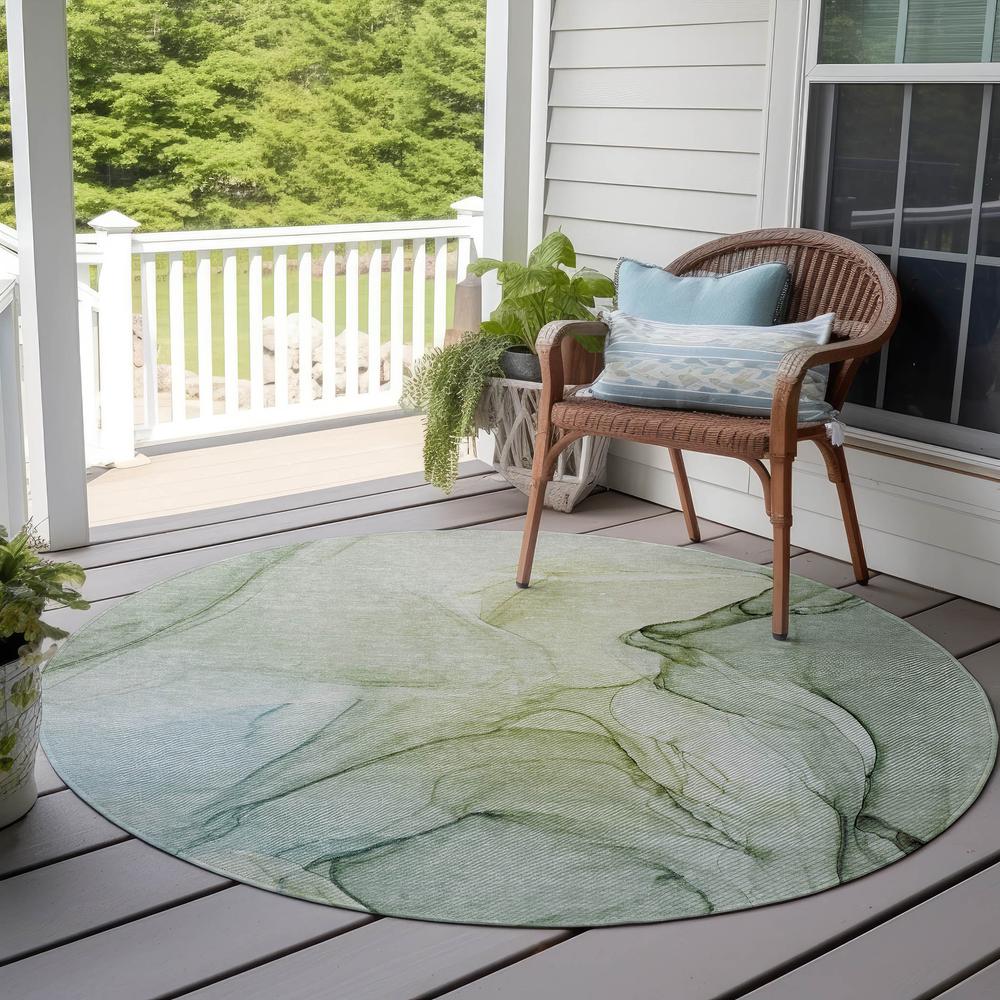 Chantille ACN502 Green 8' x 8' Rug. Picture 8