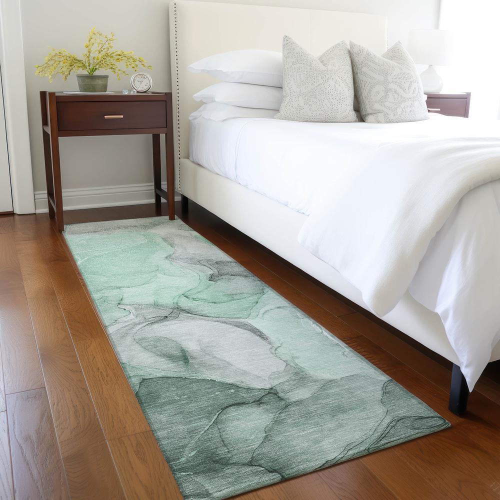 Chantille ACN504 Green 2'3" x 7'6" Rug. Picture 6