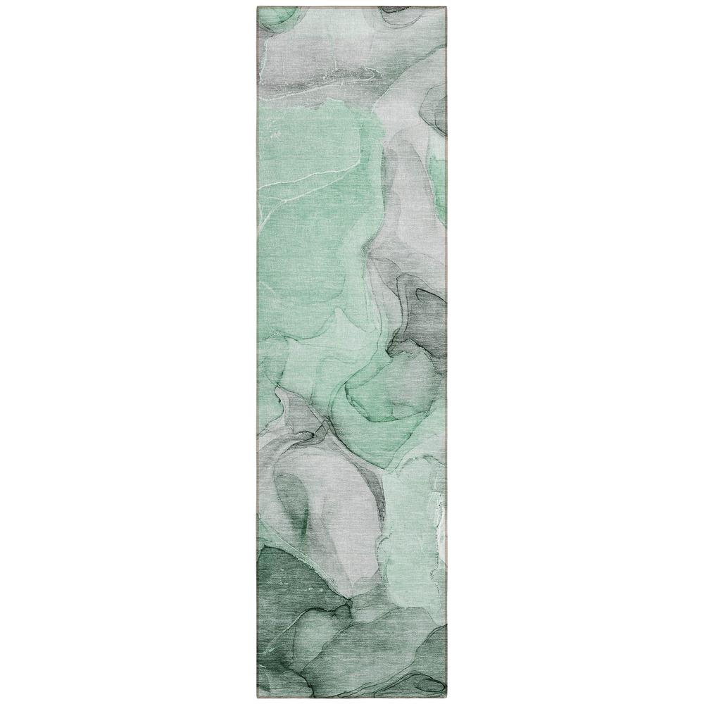 Chantille ACN504 Green 2'3" x 7'6" Rug. Picture 1