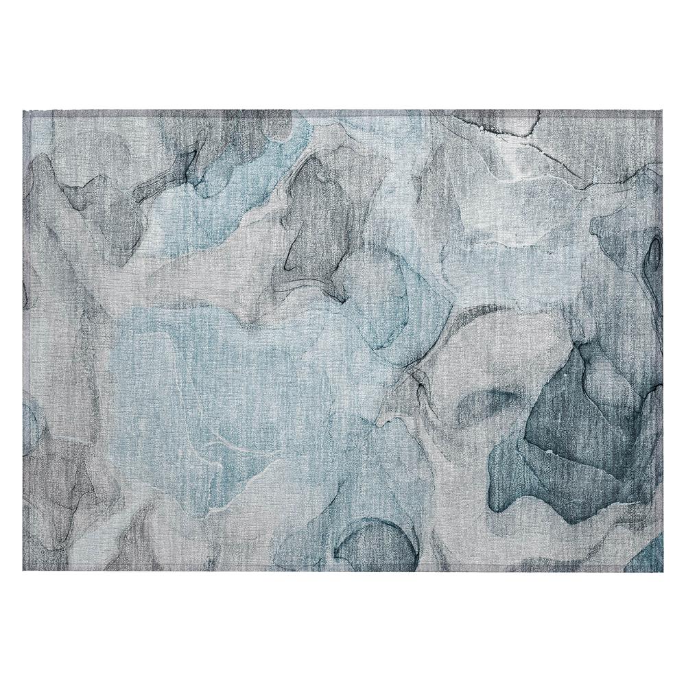 Chantille ACN504 Teal 1'8" x 2'6" Rug. Picture 1
