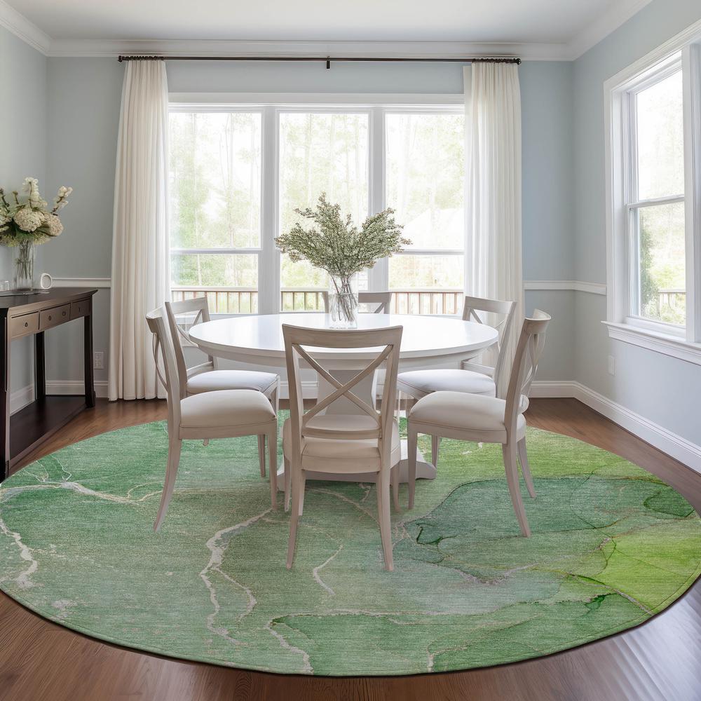 Chantille ACN511 Green 8' x 8' Rug. Picture 6