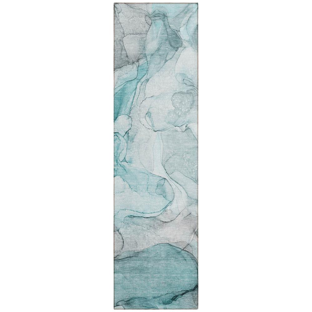 Chantille ACN512 Teal 2'3" x 7'6" Rug. Picture 1