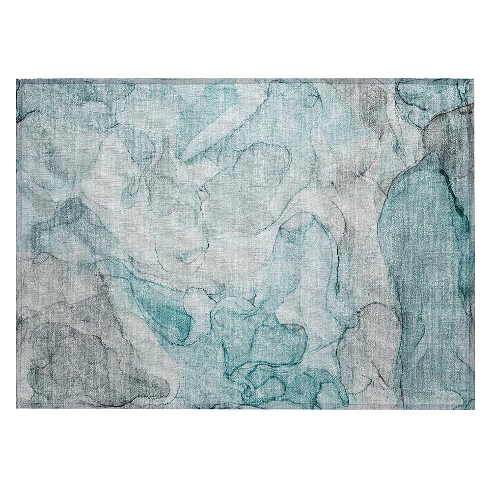 Chantille ACN512 Teal 1'8" x 2'6" Rug. Picture 1