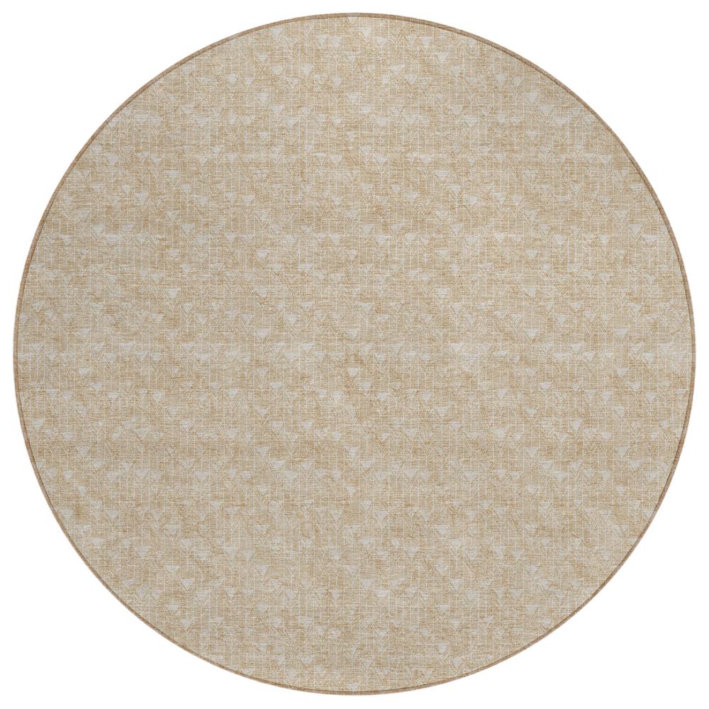 Chantille ACN514 Brown 8' x 8' Rug. Picture 1