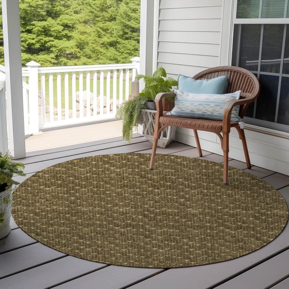 Chantille ACN514 Brown 8' x 8' Rug. Picture 8