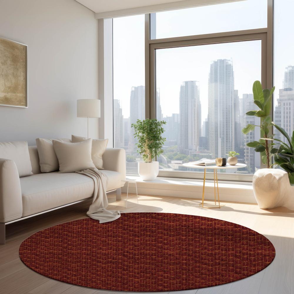 Chantille ACN514 Red 8' x 8' Rug. Picture 6