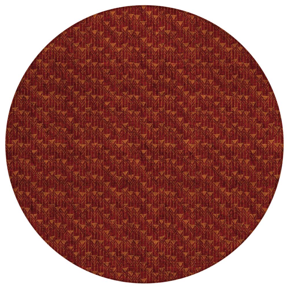 Chantille ACN514 Red 8' x 8' Rug. Picture 1