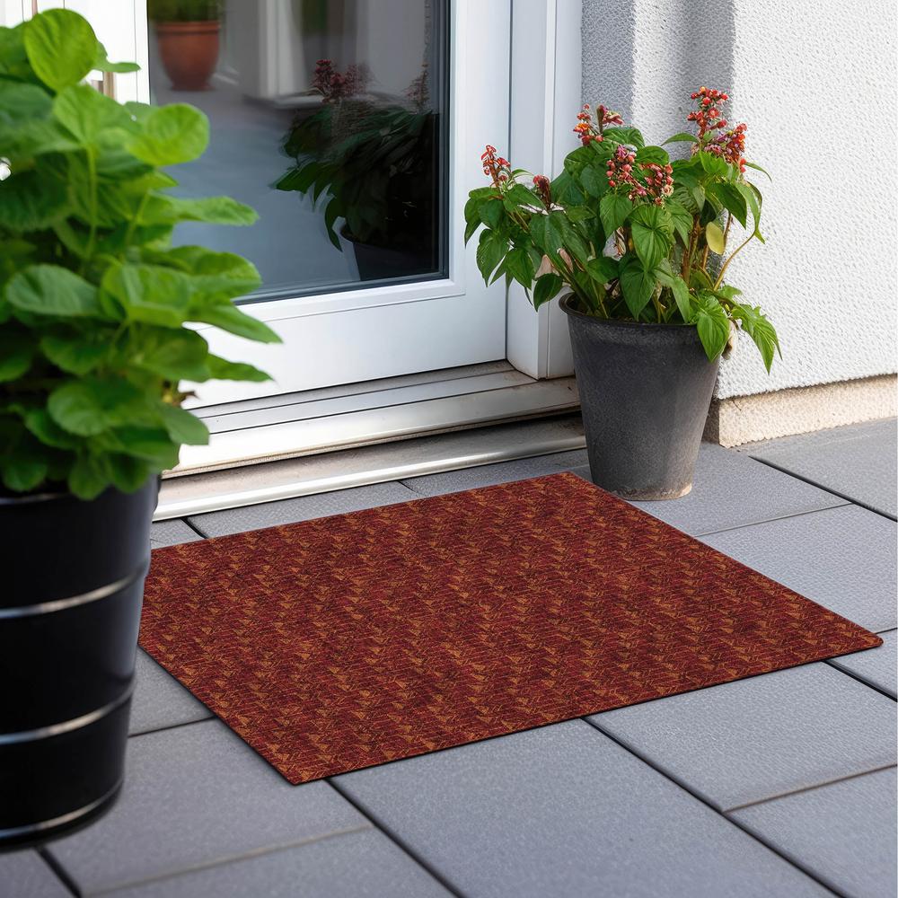 Chantille ACN514 Red 1'8" x 2'6" Rug. Picture 7