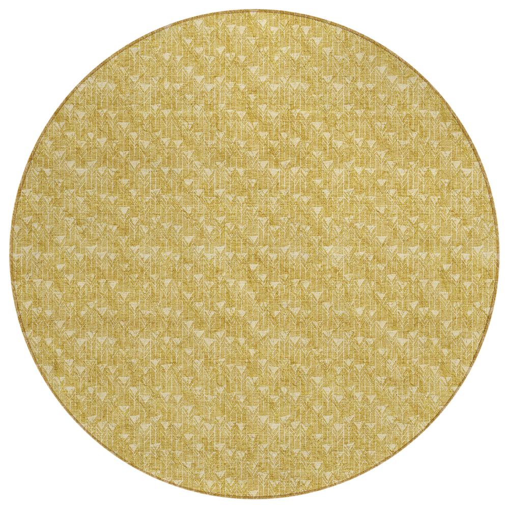 Chantille ACN514 Gold 8' x 8' Rug. Picture 1
