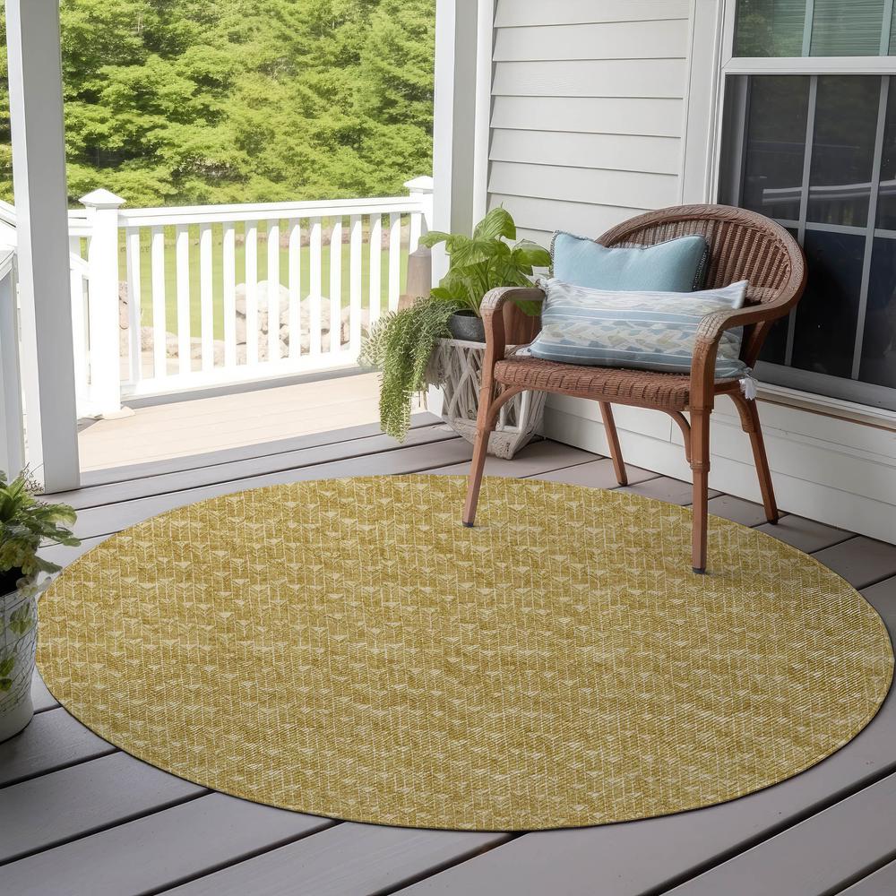 Chantille ACN514 Gold 8' x 8' Rug. Picture 7