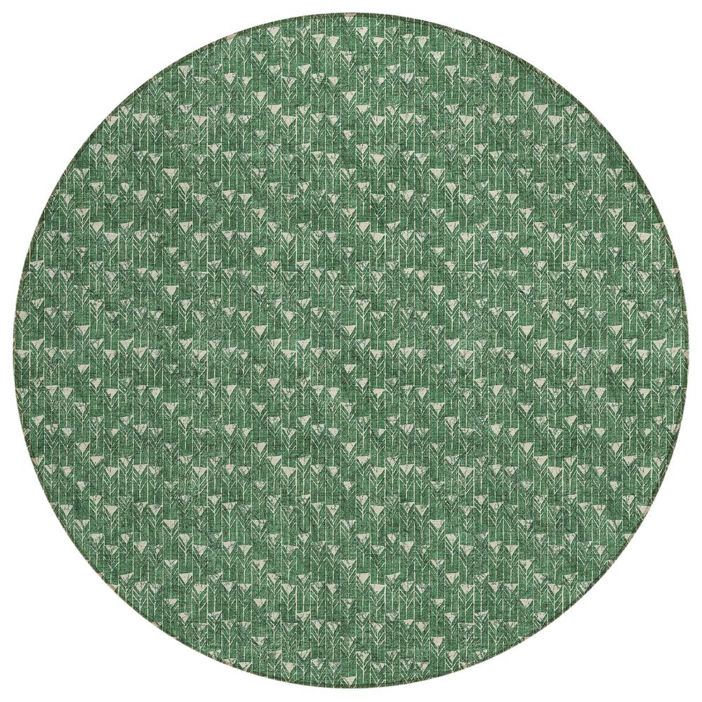 Chantille ACN514 Green 8' x 8' Rug. Picture 1
