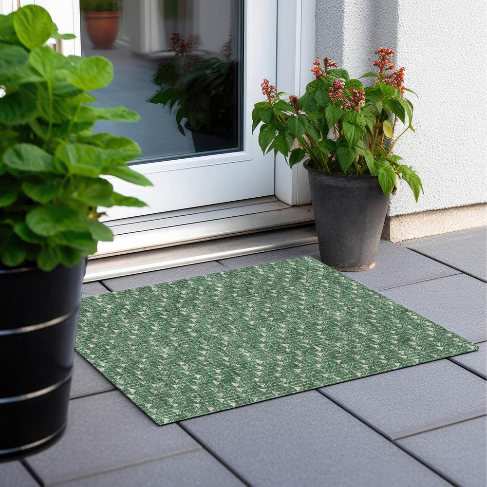 Chantille ACN514 Green 1'8" x 2'6" Rug. Picture 8