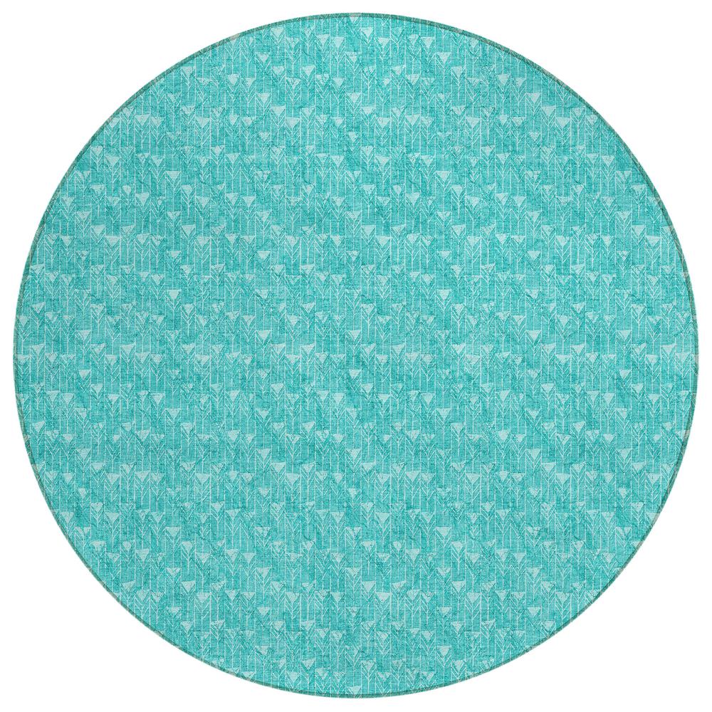 Chantille ACN514 Teal 8' x 8' Rug. Picture 1