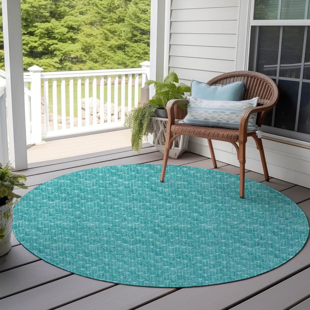 Chantille ACN514 Teal 8' x 8' Rug. Picture 7