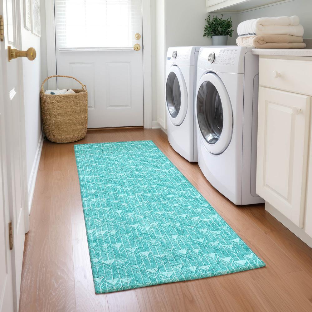 Chantille ACN514 Teal 2'3" x 7'6" Rug. Picture 6
