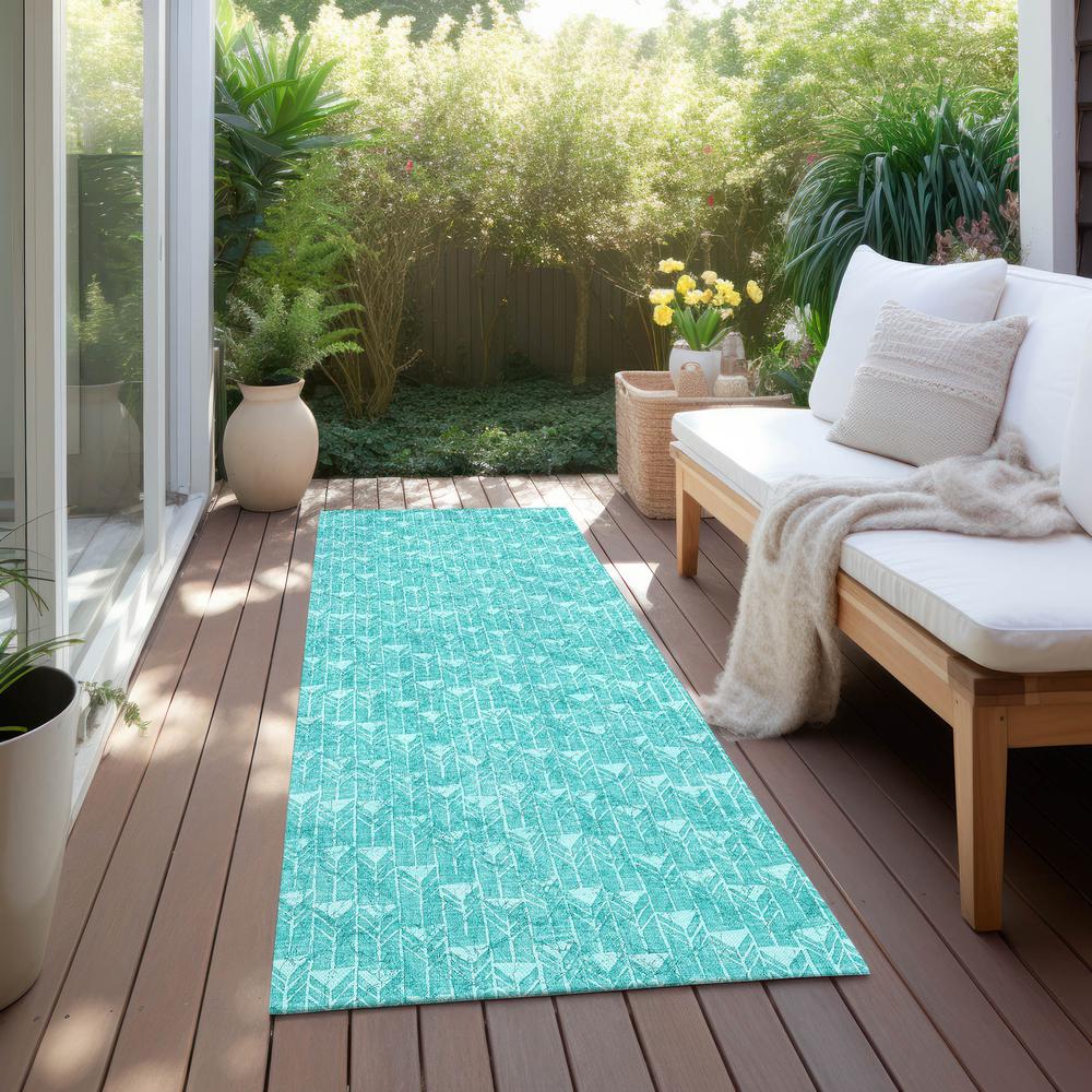 Chantille ACN514 Teal 2'3" x 7'6" Rug. Picture 7