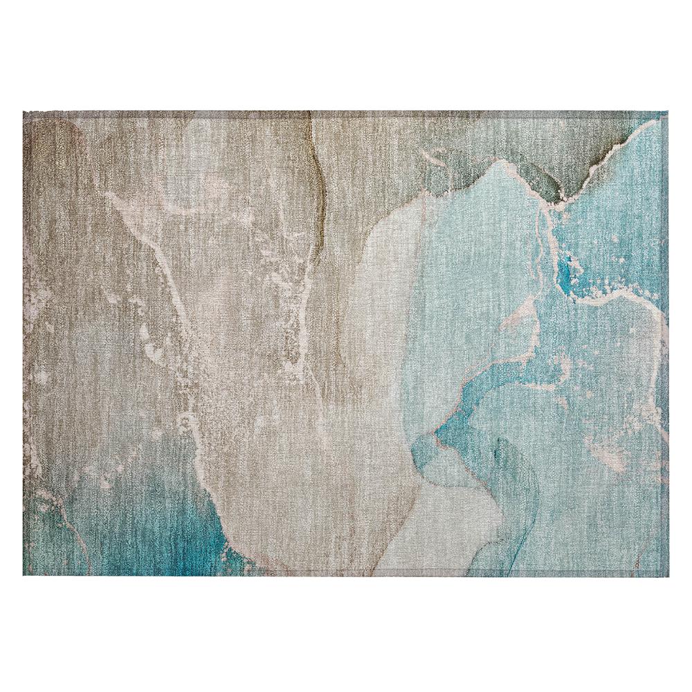Chantille ACN517 Teal 1'8" x 2'6" Rug. Picture 1
