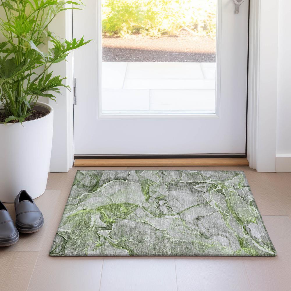 Chantille ACN519 Green 1'8" x 2'6" Rug. Picture 6